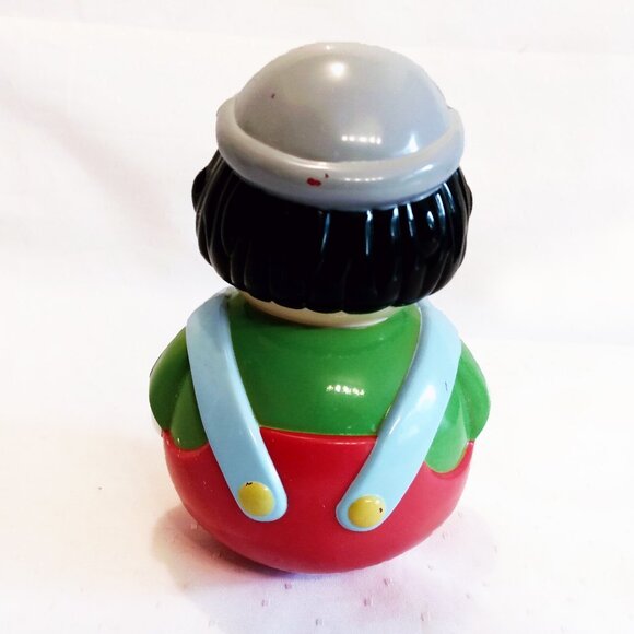 Vintage Musical Roly Poly Toy Clown Made in Germany - Picture 6 of 12